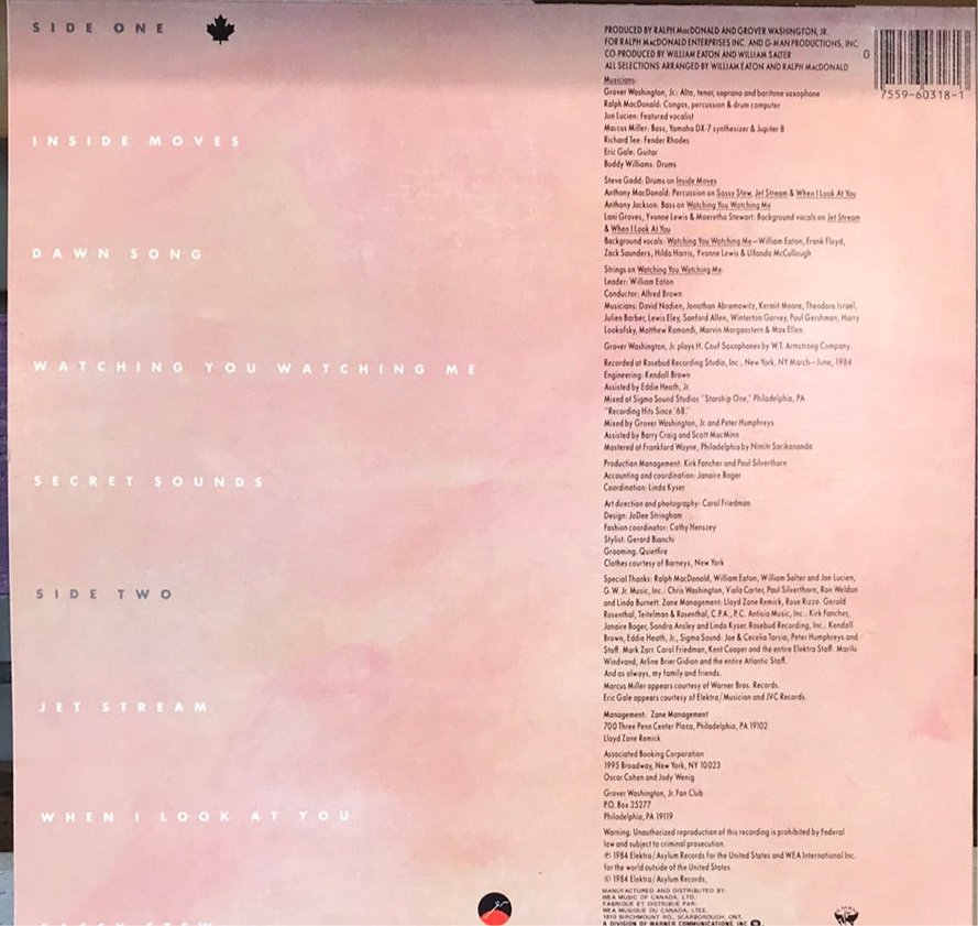 Grover Washington Jr. - Inside Moves