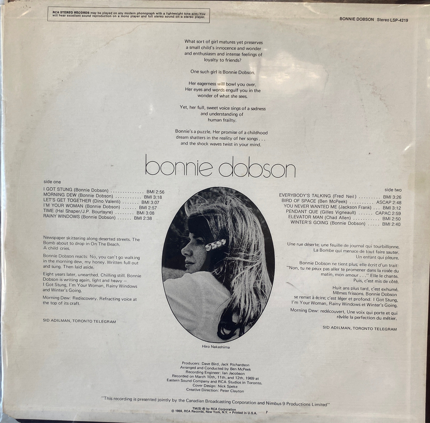 Bonnie Dobson — Bonnie Dobson