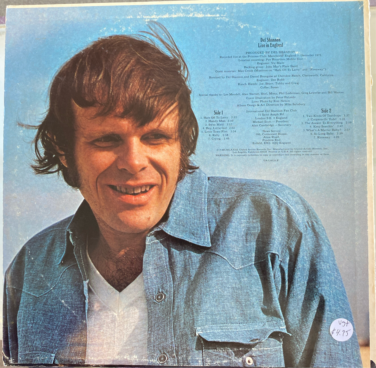 Del Shannon - Live in England