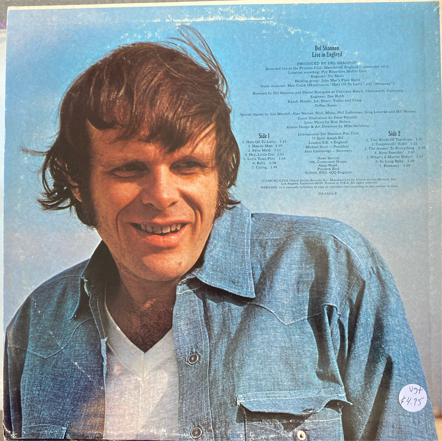 Del Shannon - Live in England