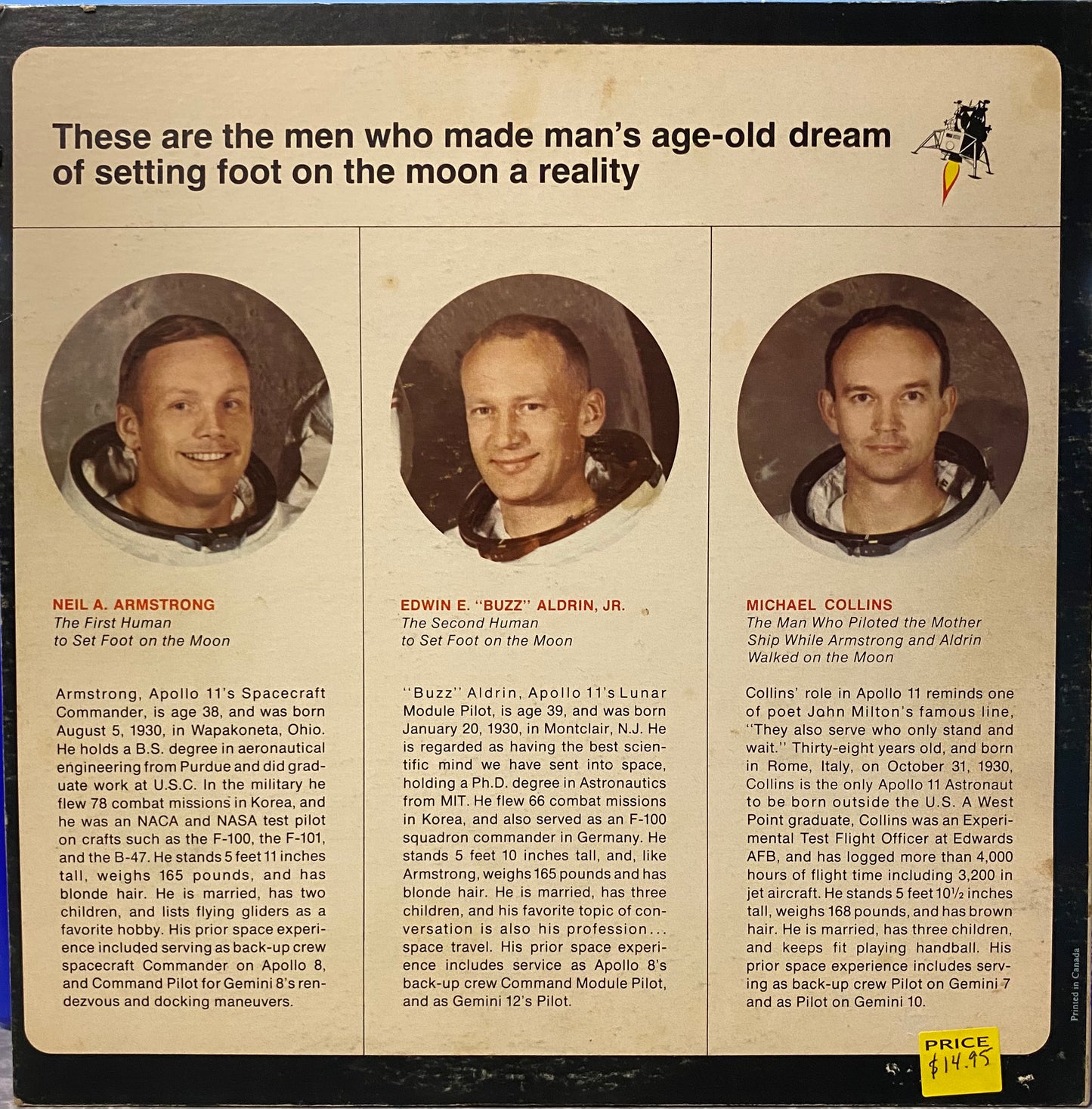 Roy Neal — Man On The Moon: The Flight Of Apollo 11