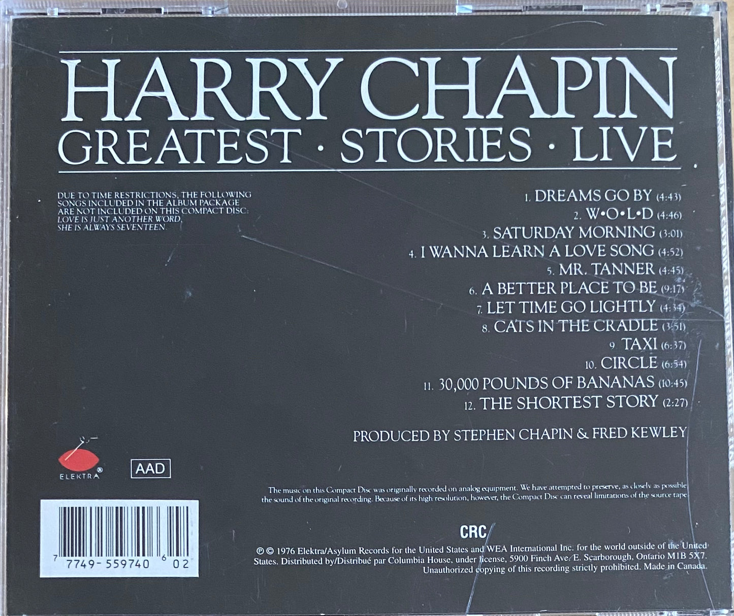 Harry Chapin — Greatest Stories Live