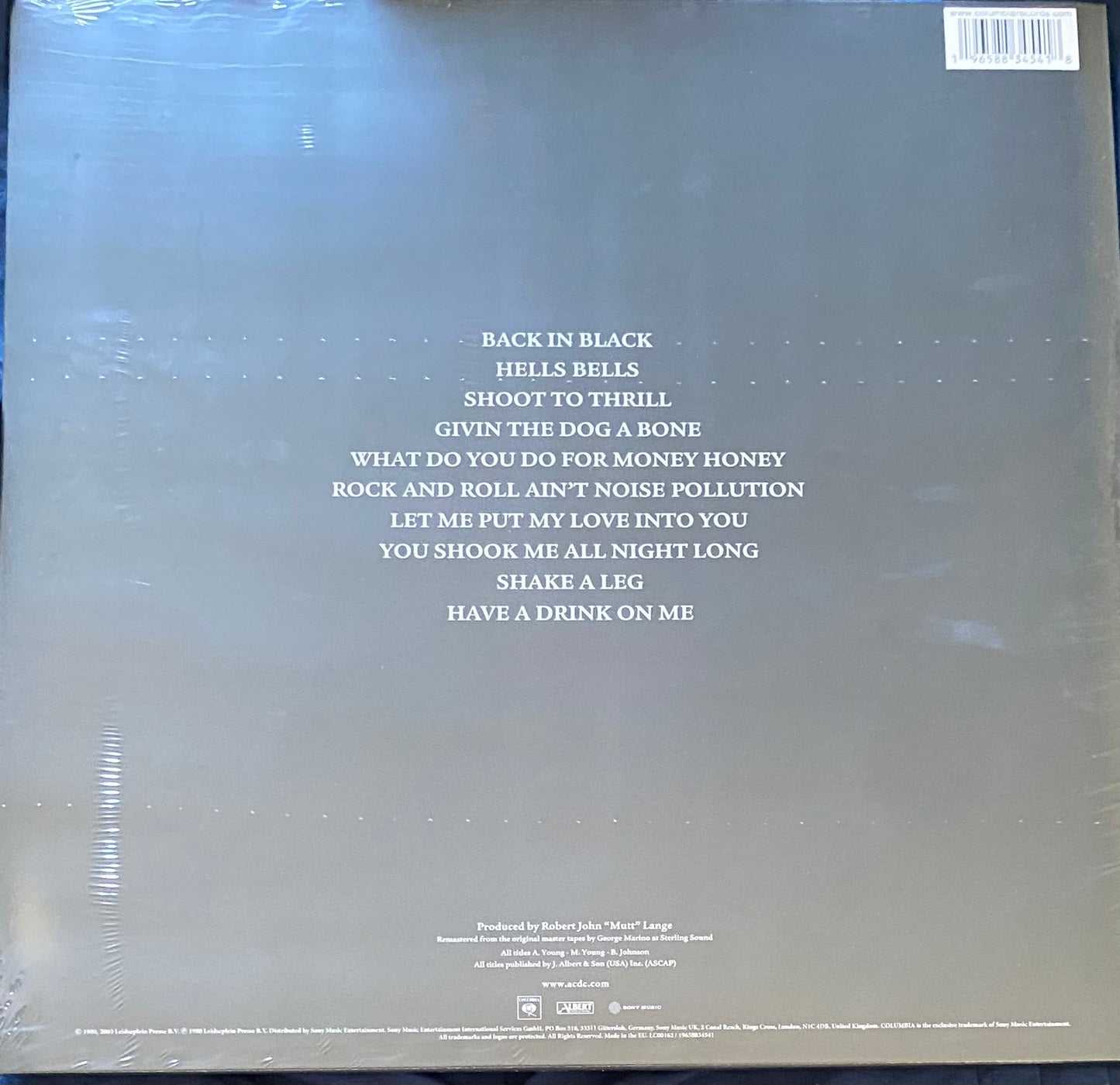 AC/DC — Back In Black