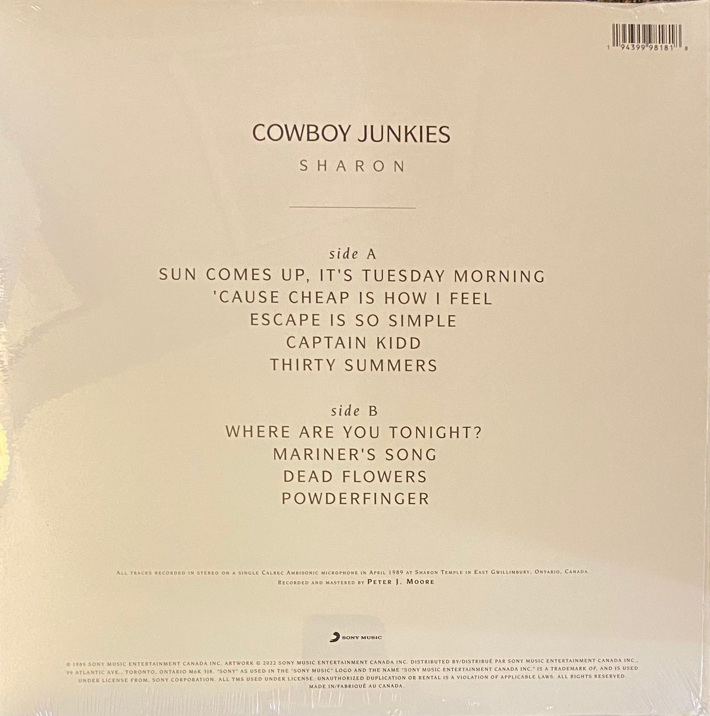 Cowboy Junkies — Sharon