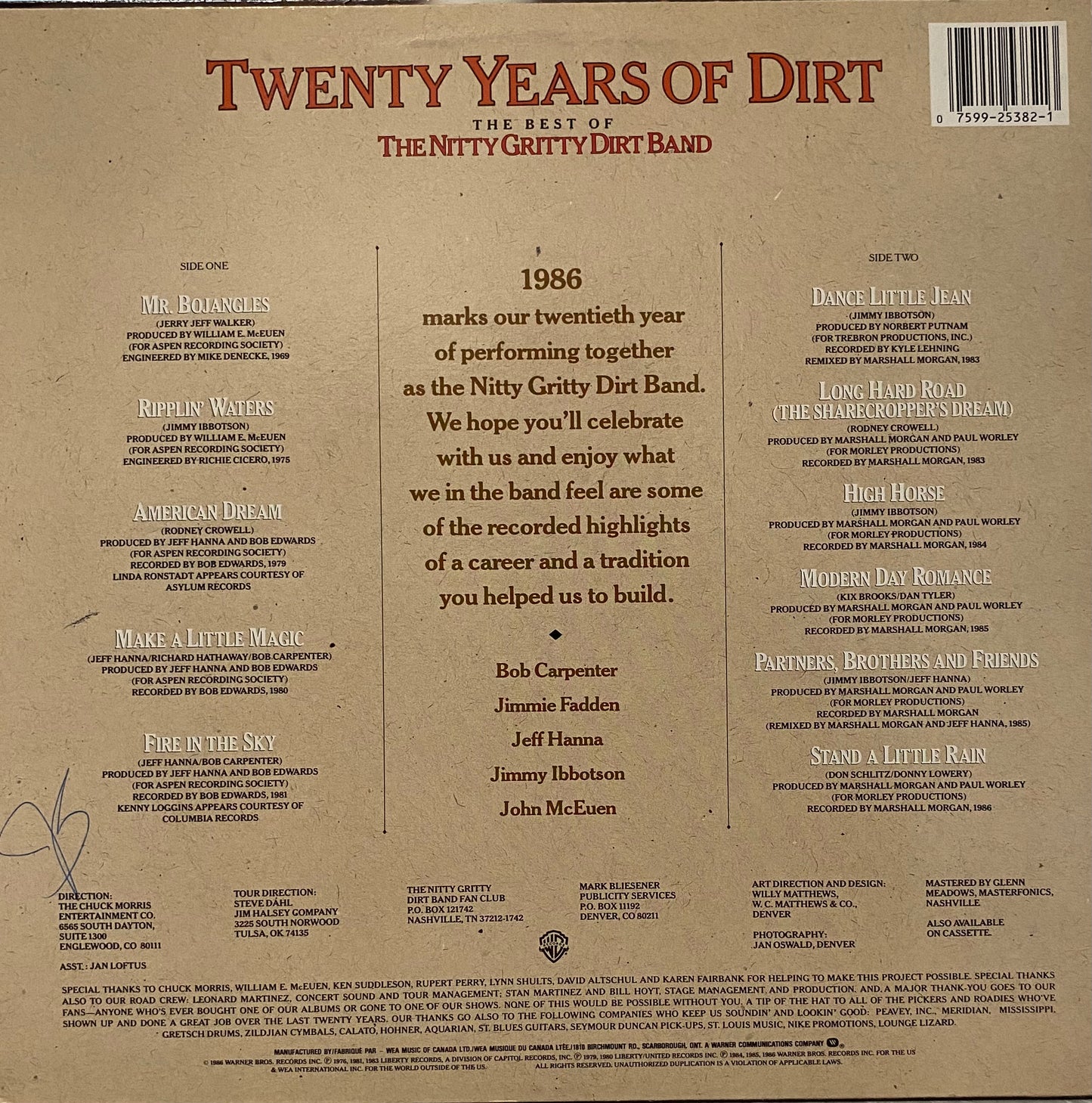 The Nitty Gritty Dirt Band — Twenty Years Of Dirt: The Best Of The Nitty Gritty Dirt Band
