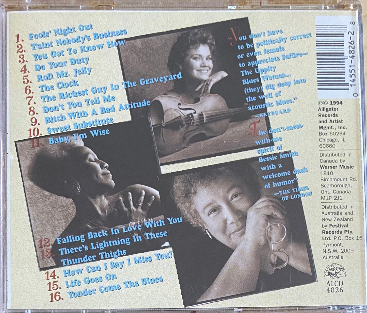 Saffire - The Uppity Blues Women — Old, New, Borrowed & Blue