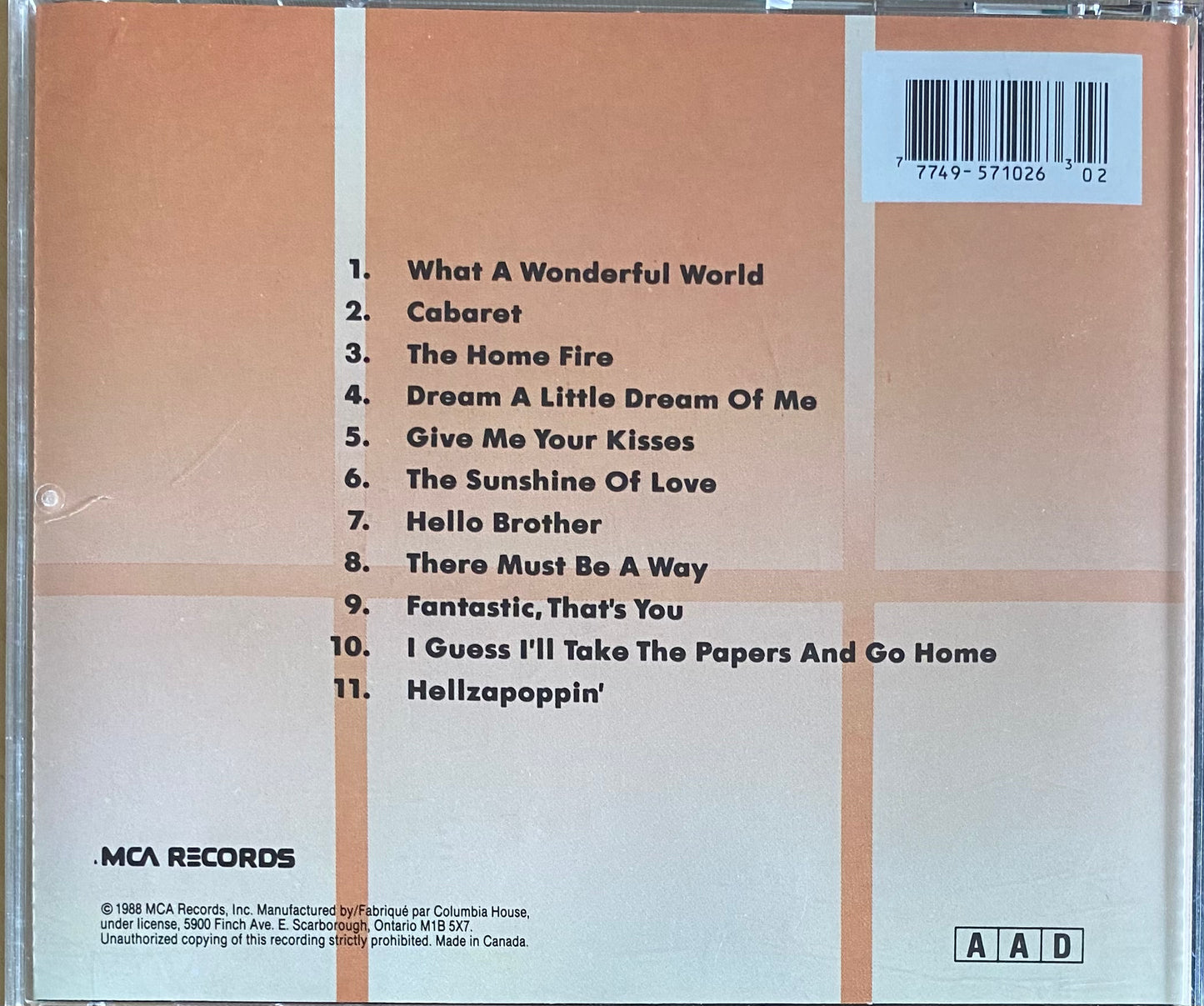 Louis Armstrong — What A Wonderful World