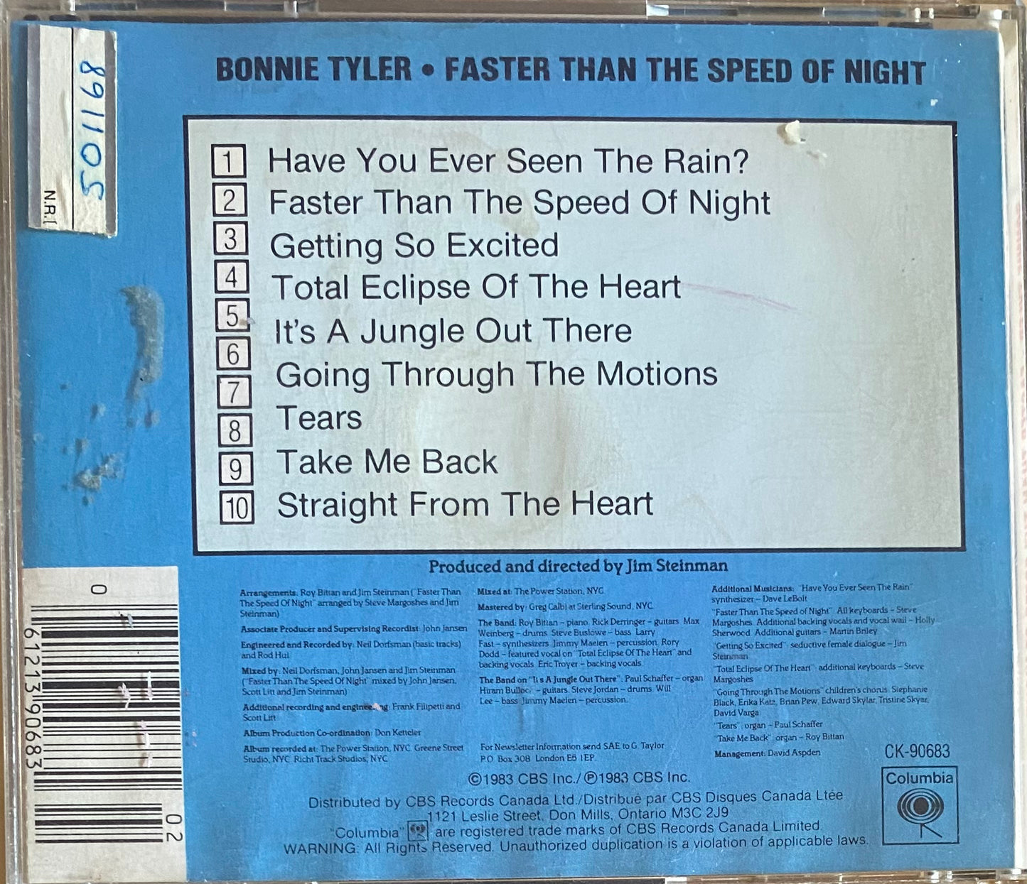 Bonnie Tyler — Faster Than The Speed Of Night