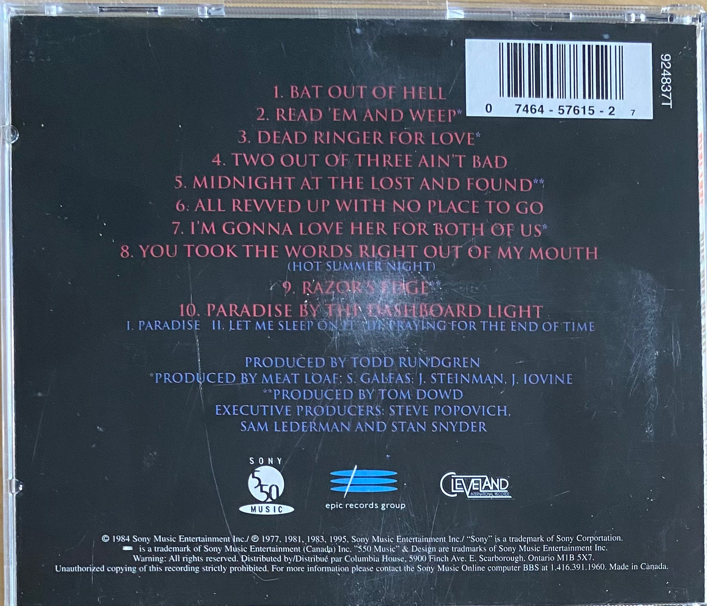 Meat Loaf — Hits Out Of Hell