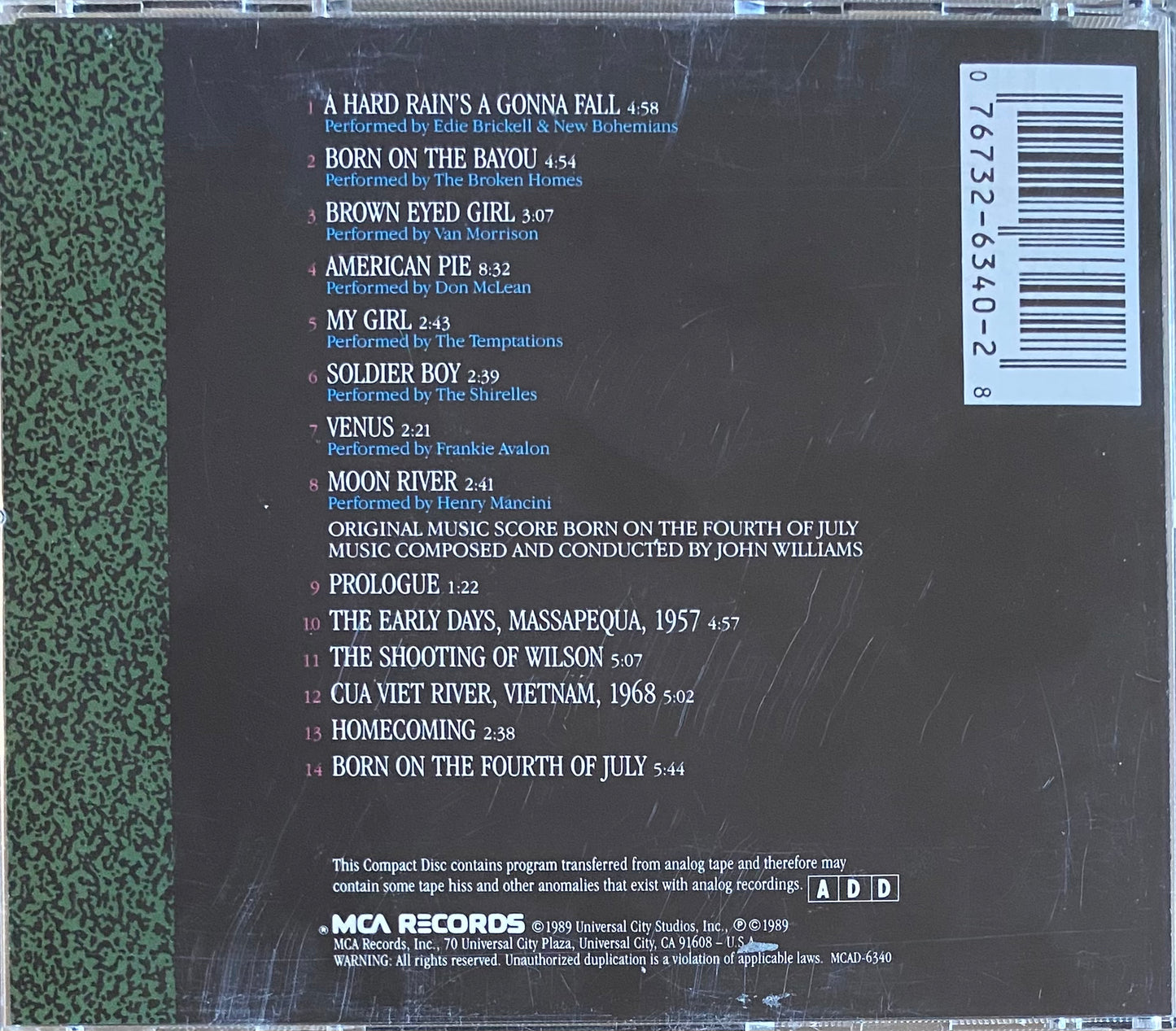 John Williams — Born On The Fourth Of July Motion Picture Soundtrack