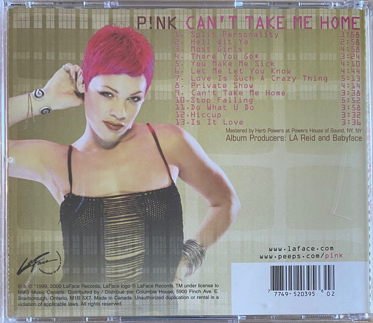 P!nk — Can’t Take Me Home