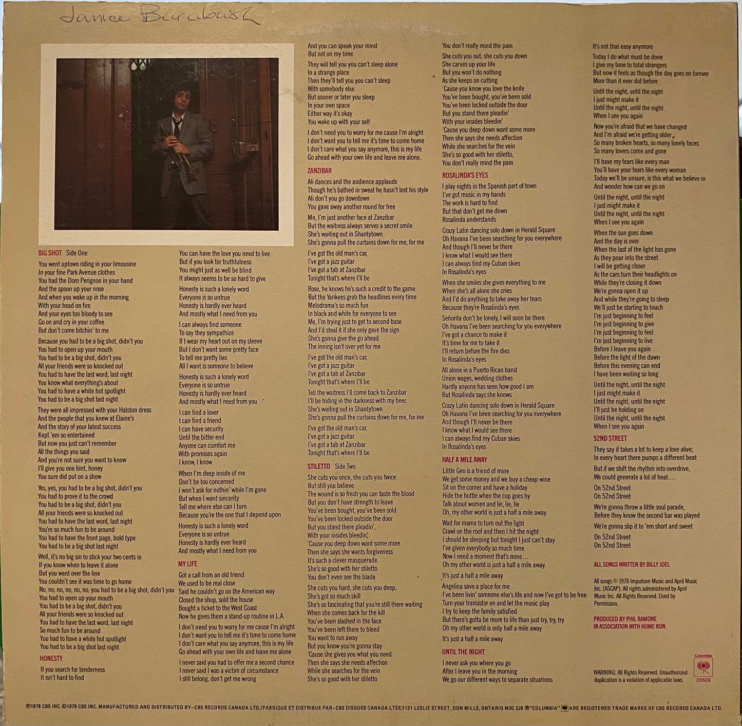 Billy Joel — 52nd Street