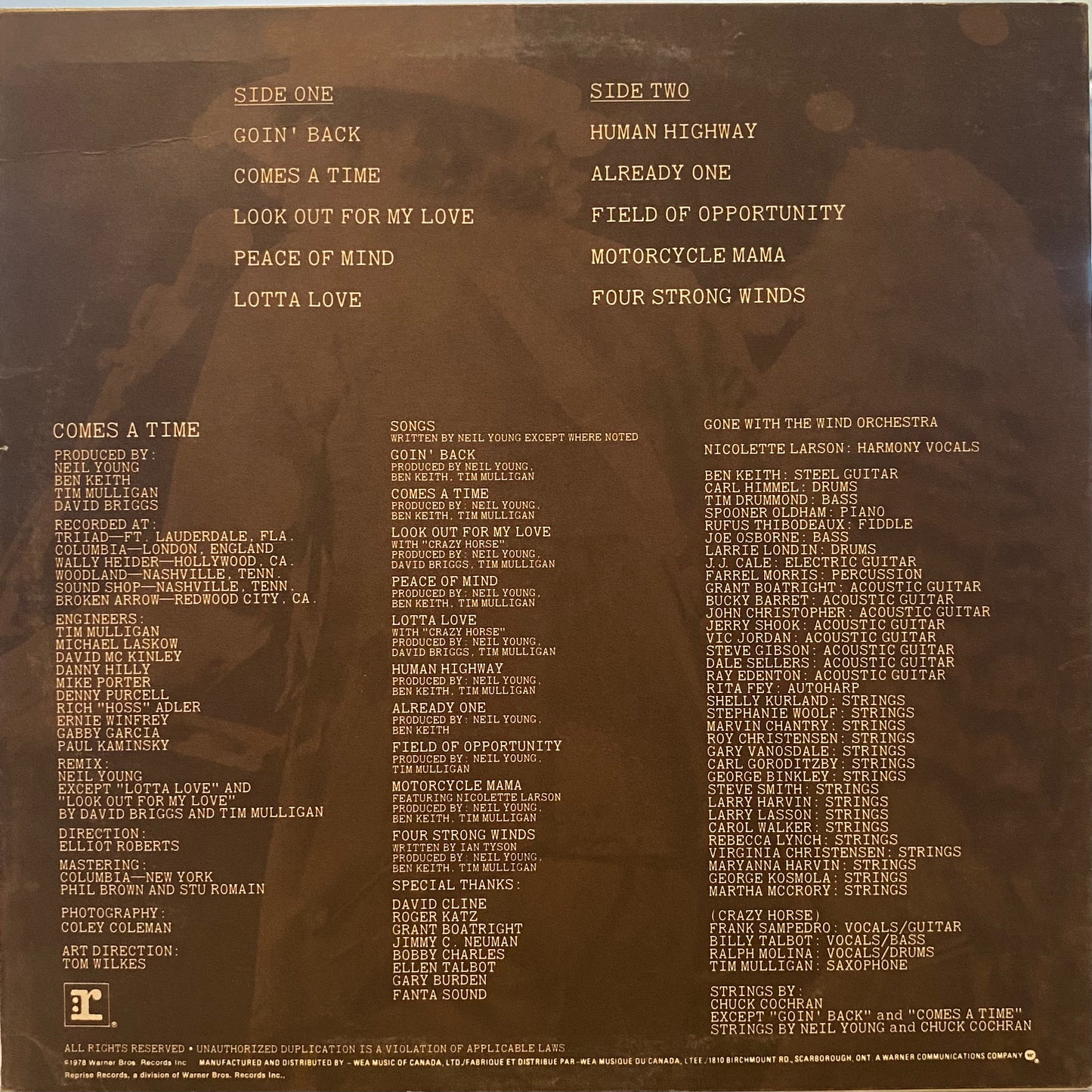 Neil Young — Comes A Time