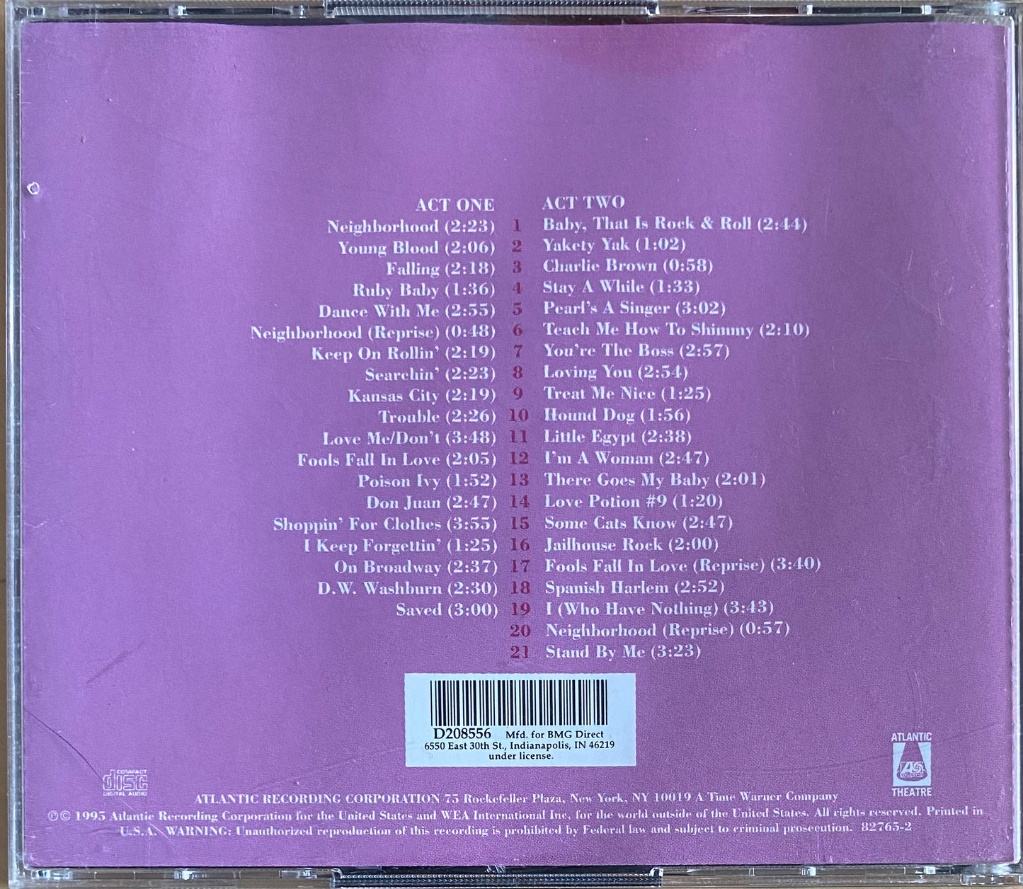 Leiber & Stoller — Smokey Joe’s Cafe