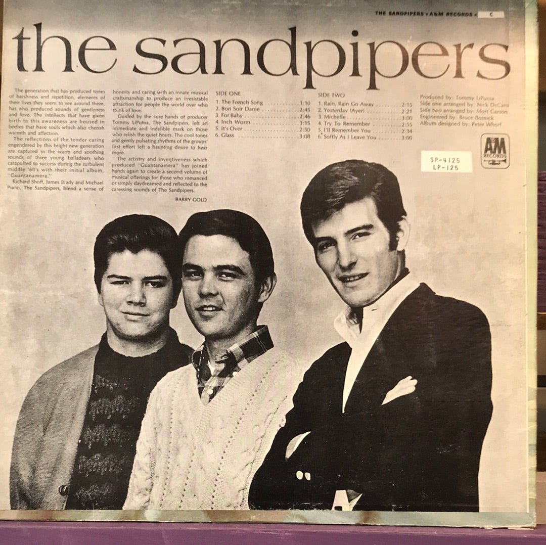 - The Sandpipers - Vinyl Record -