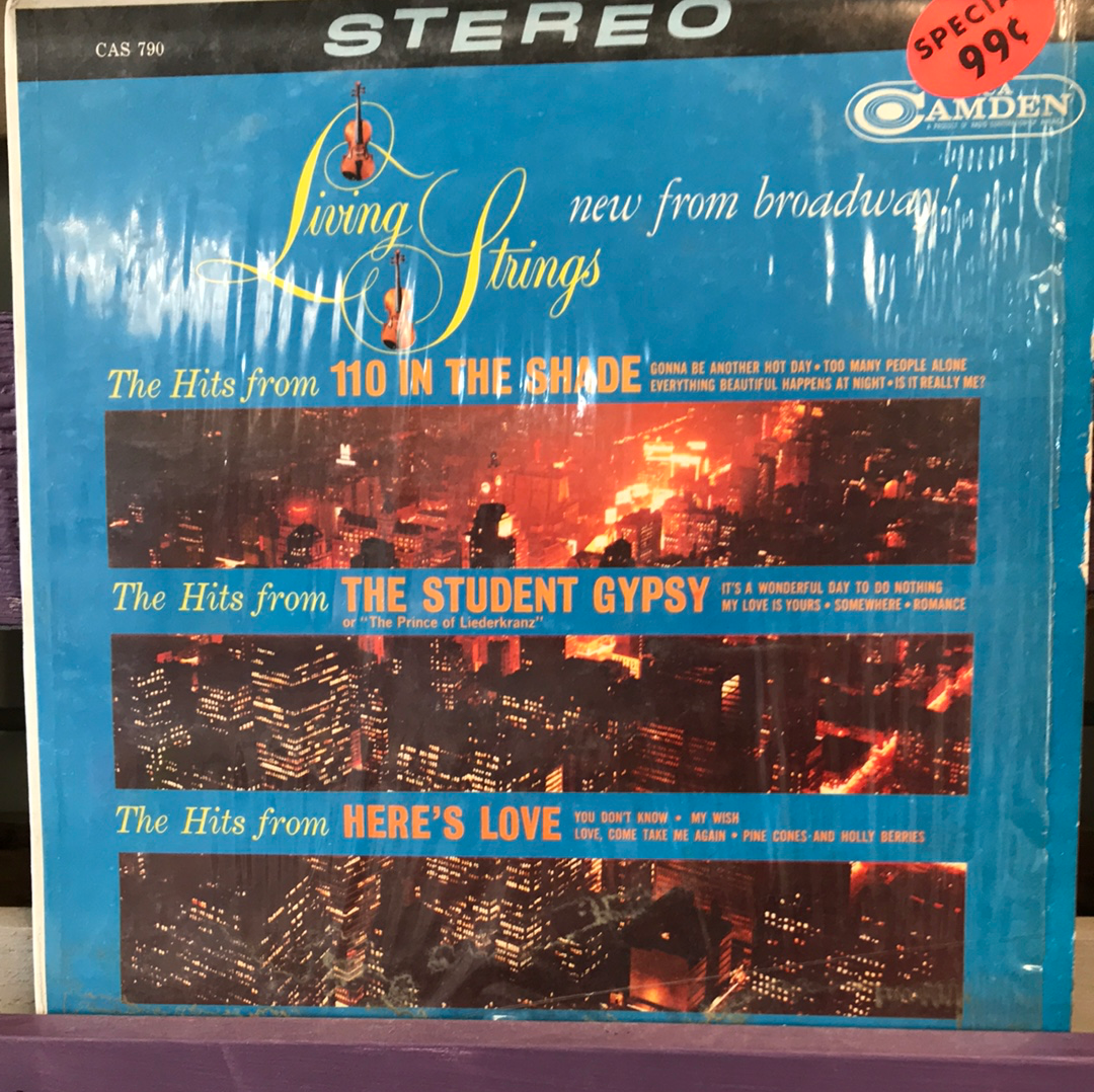 - Living Strings - New from Broadway - Vinyl Record -