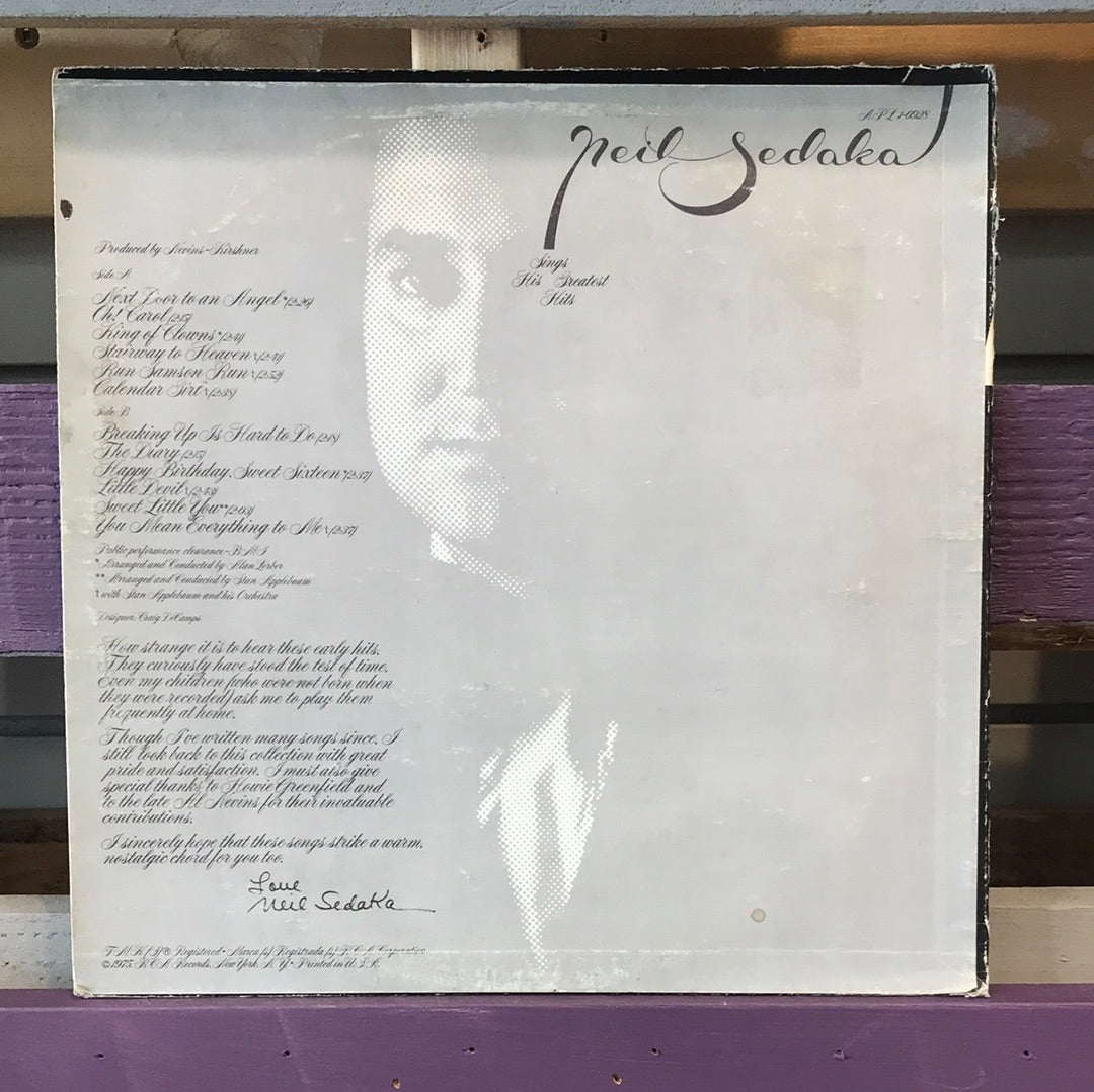 - Neil Sedaka - Sings His Greatest Hits - Vinyl Record -
