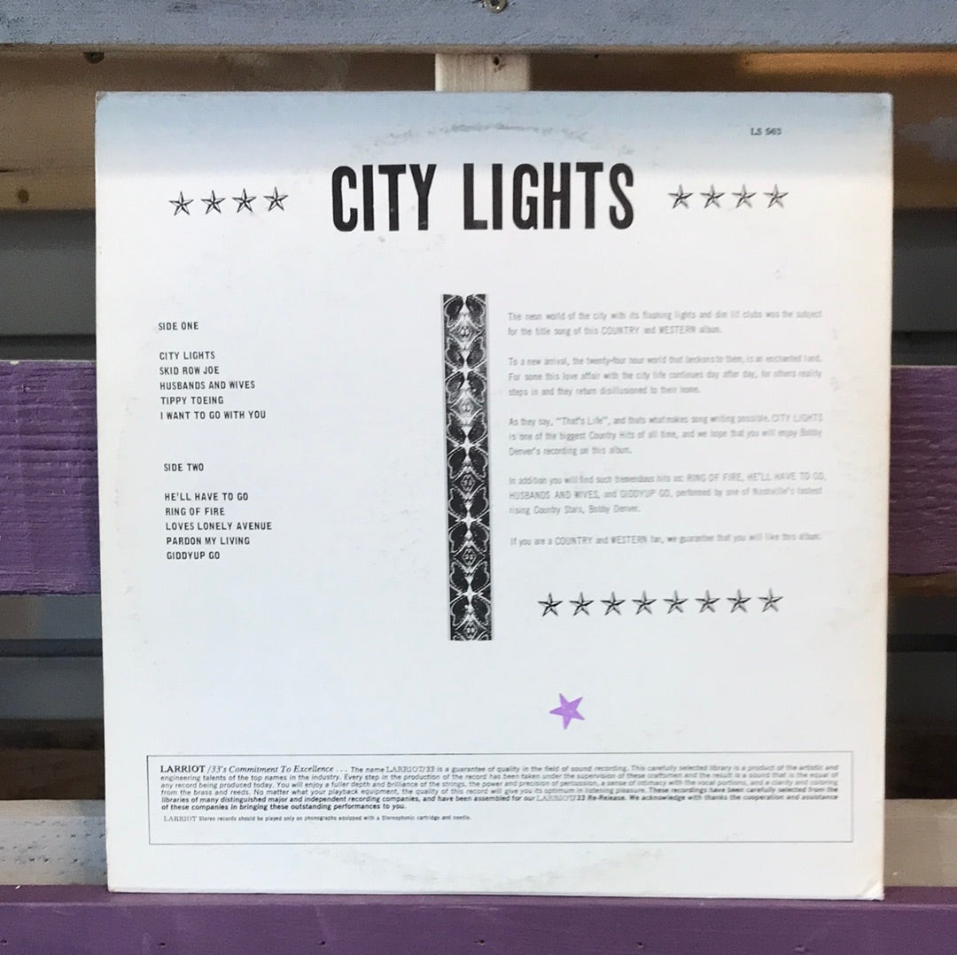 - Bobby Denver - City Lights - Vinyl Record -