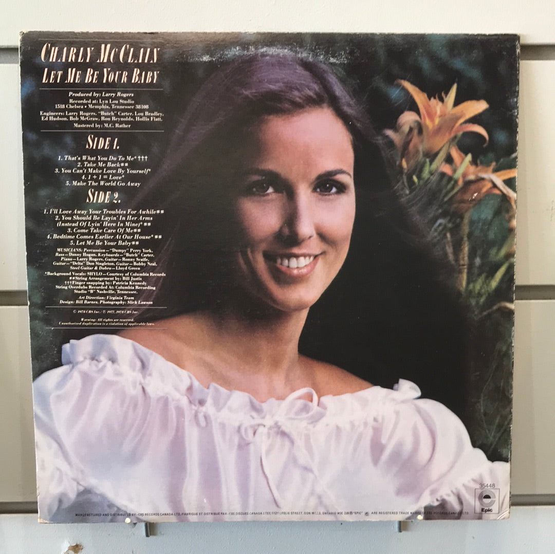 - Charly McClain - Let Me Be Your Baby - Vinyl Record -