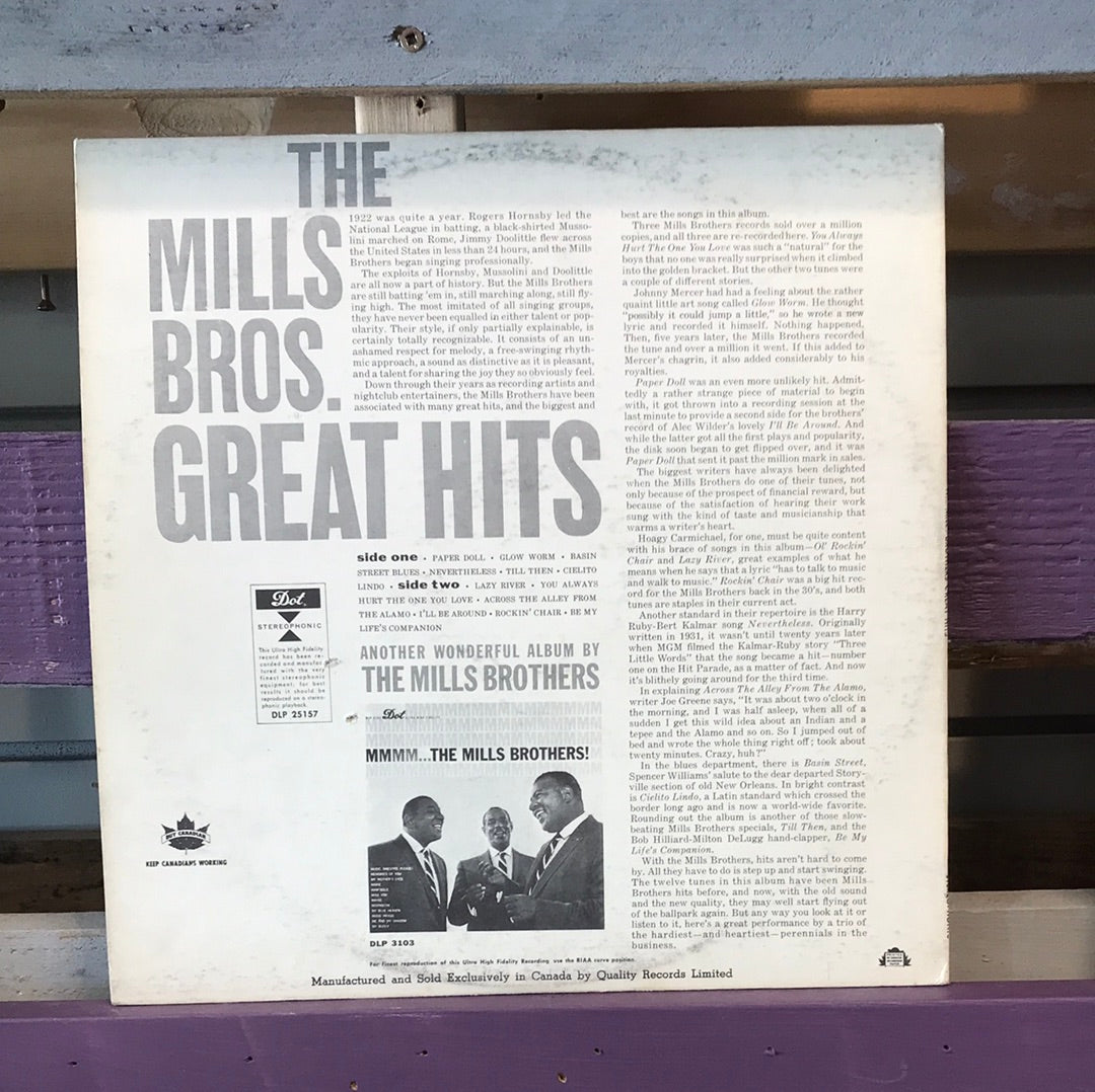 - The Mills Brothers - The Mills Brothers’ Great Hits - Vinyl Record -