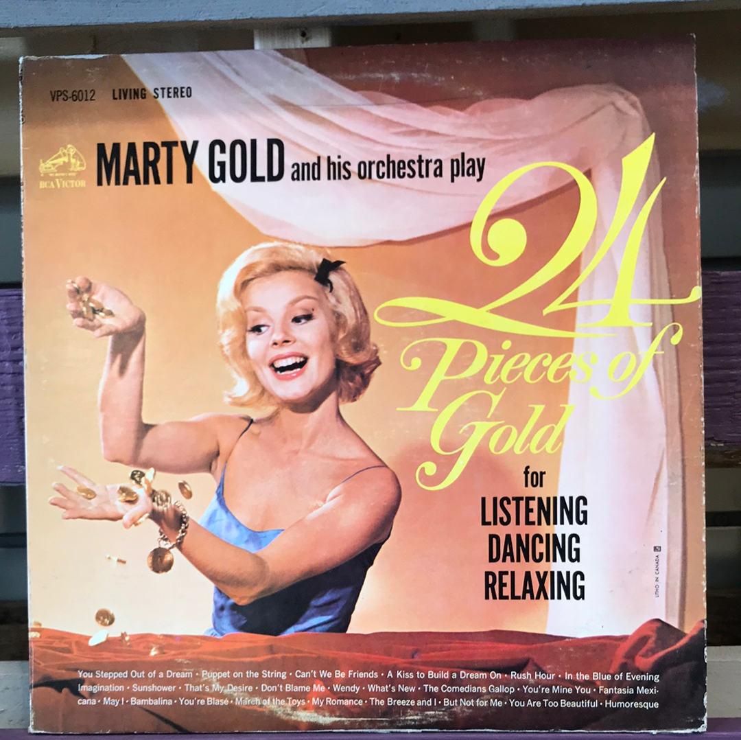 - Marty Gold & his Orchestra play 24 Pieces of Gold - Vinyl Record -