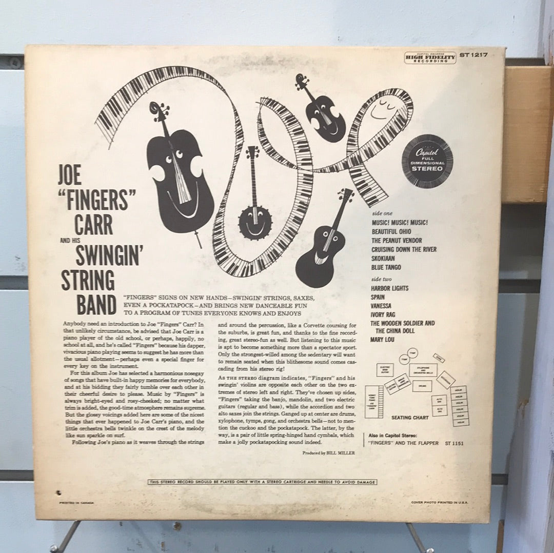 - Joe “Fingers” Carr — And His Swingin’ String Band - Vinyl Record -