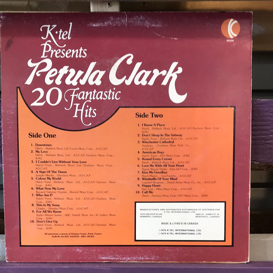 - Petula Clark - 20 Fantastic Hits - Vinyl Record -