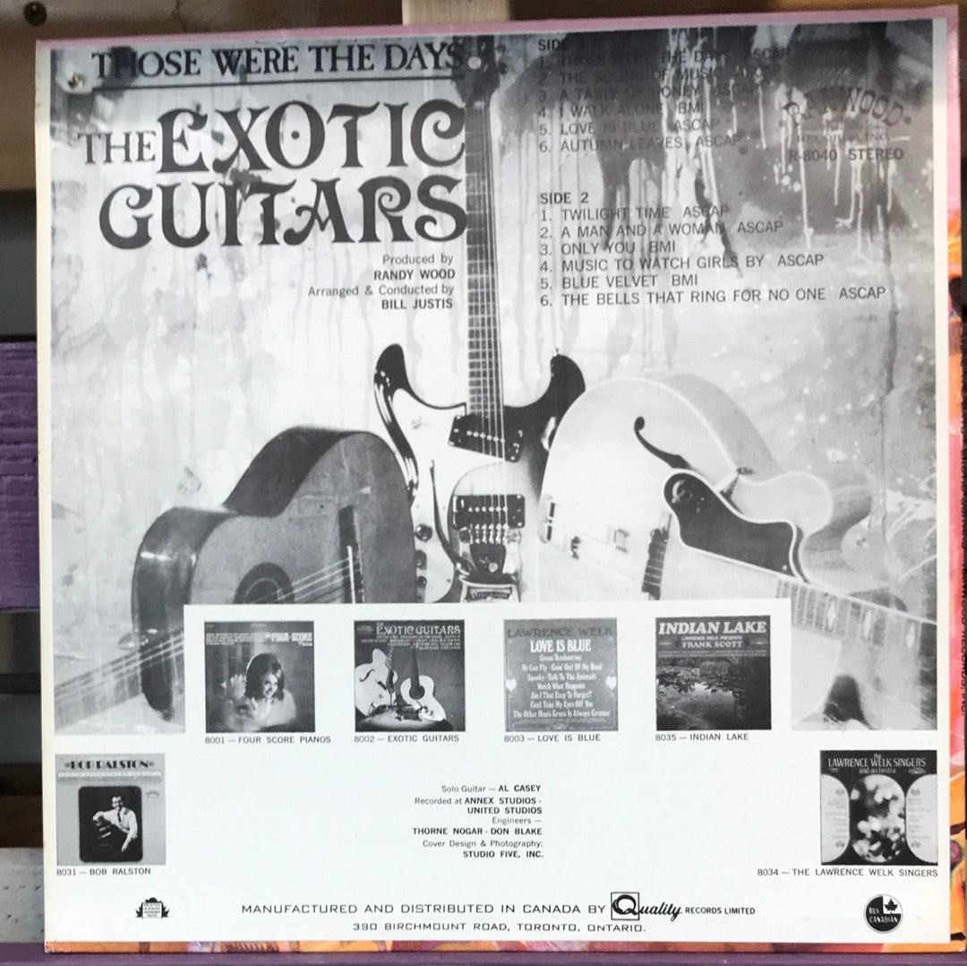 - The Exotic Guitars - Those were the Days - Vinyl Record -