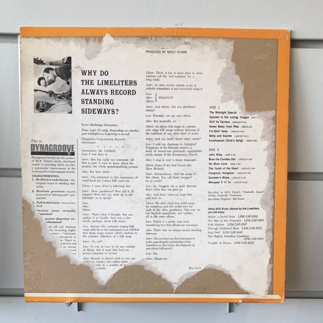 - The Limeliters - Fourteen Folk Songs - Vinyl Record -