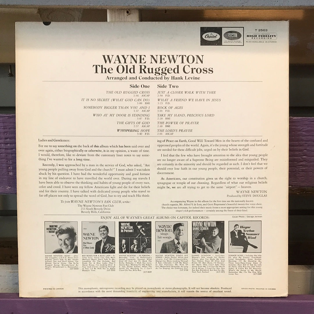 - Wayne Newton - The Old Rugged Cross - Vinyl Record -
