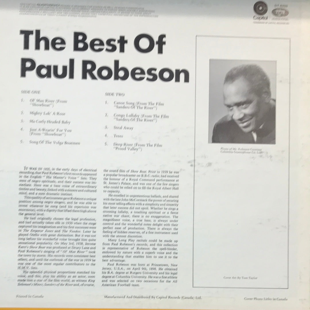 - The Best of Paul Robeson - Vinyl Record -