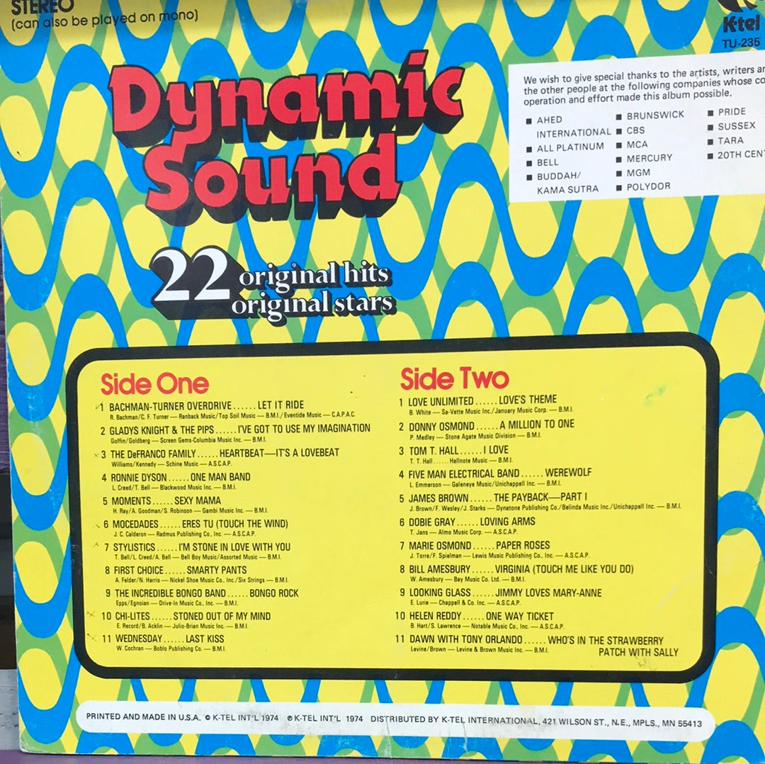 - Various — Dynamic Sound - Vinyl Record -