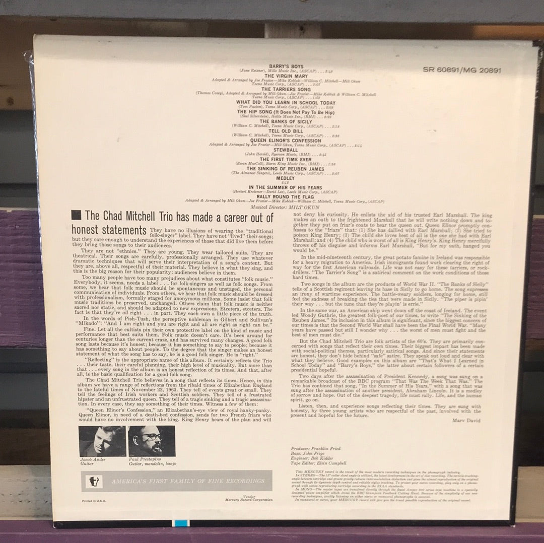 - The Chad Mitchell Trio - Reflecting - Vinyl Record -