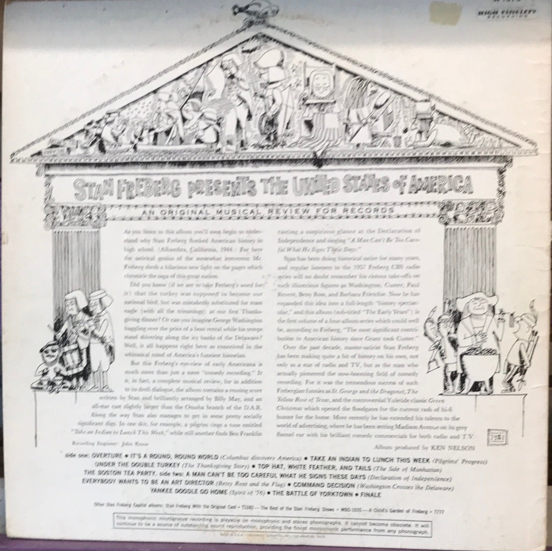 - Stan Freberg Presents The United States of America - Vinyl Record -