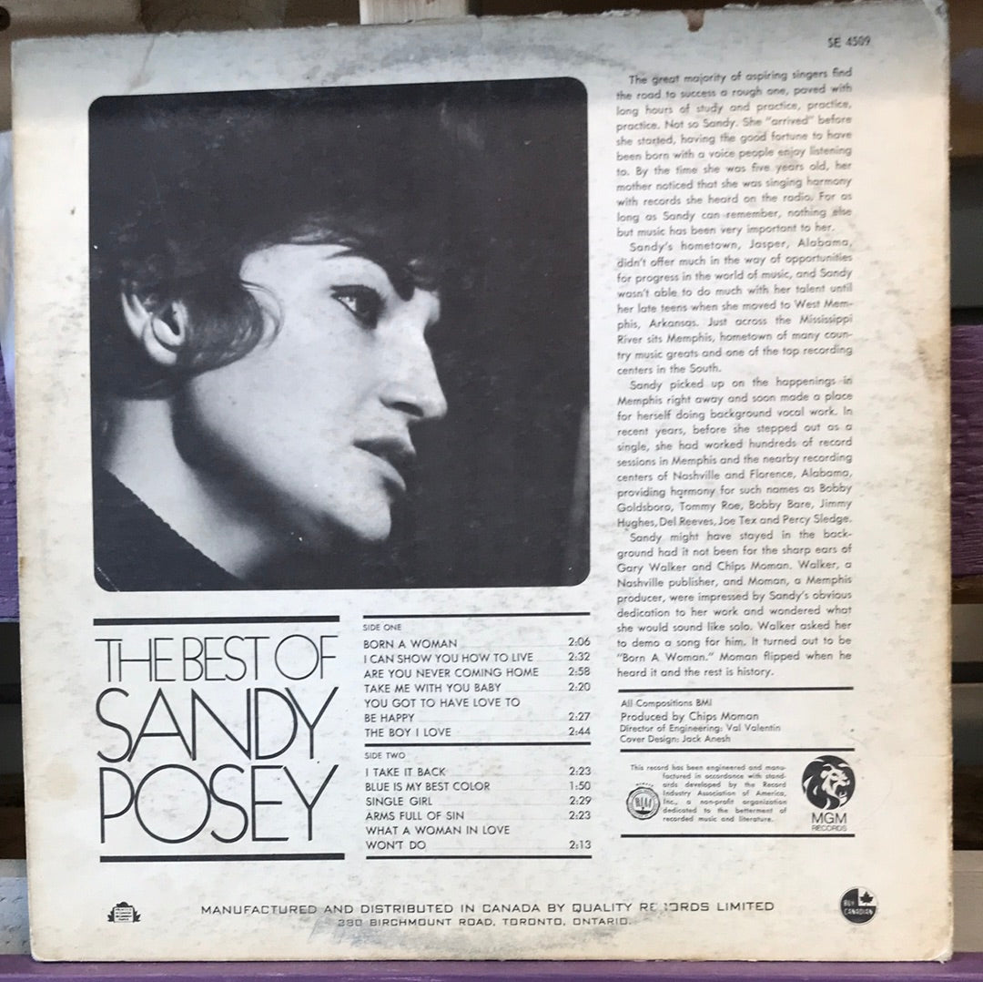 - The Best of Sandy Posey - Vinyl Record -