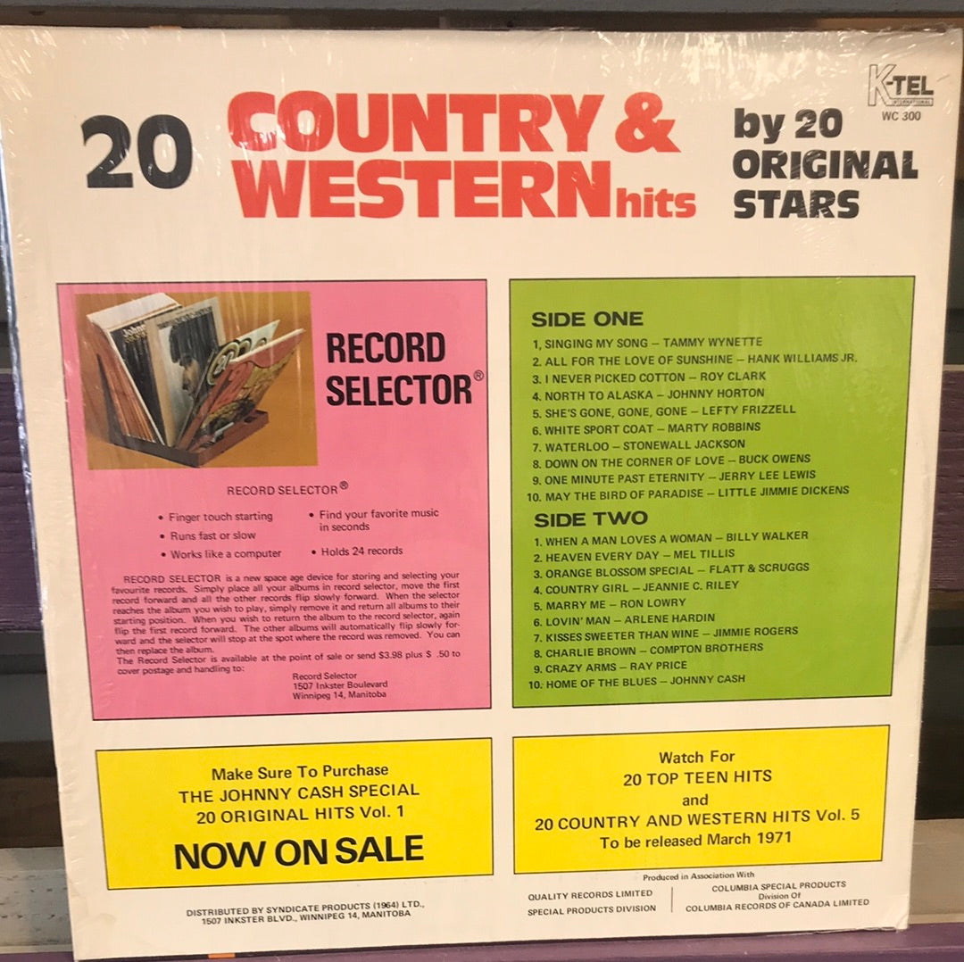 - 20 Country & Western Hits Vol. 4 - Vinyl Record -