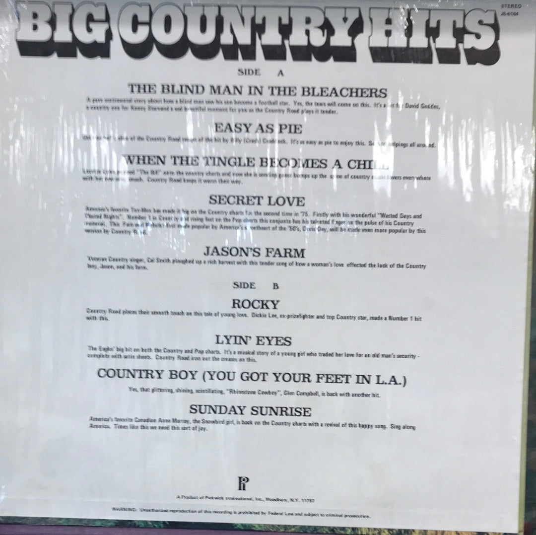 - Big Country Hits - Country Road - Vinyl Record -
