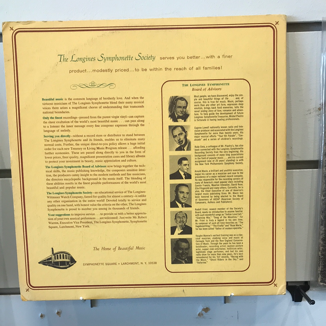 - The Longines Symphonette Recording Society - Cole Porter - Vinyl Record -