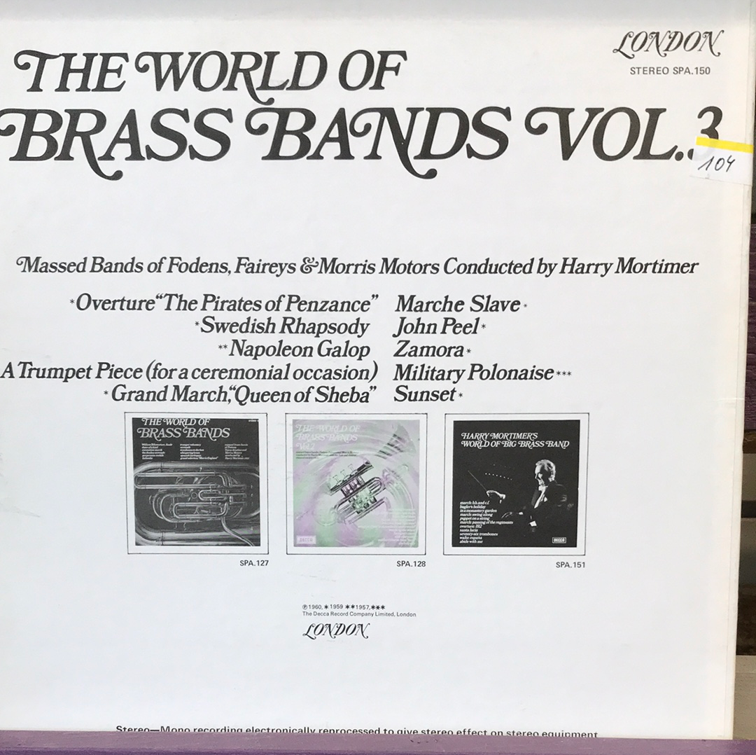 - The World of Brass Band Volume 3 - Vinyl Record -