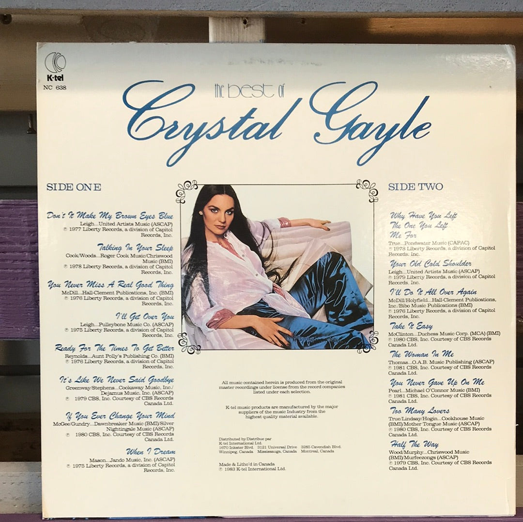- Crystal Gayle - The Best Of Crystal Gayle - Vinyl Record -