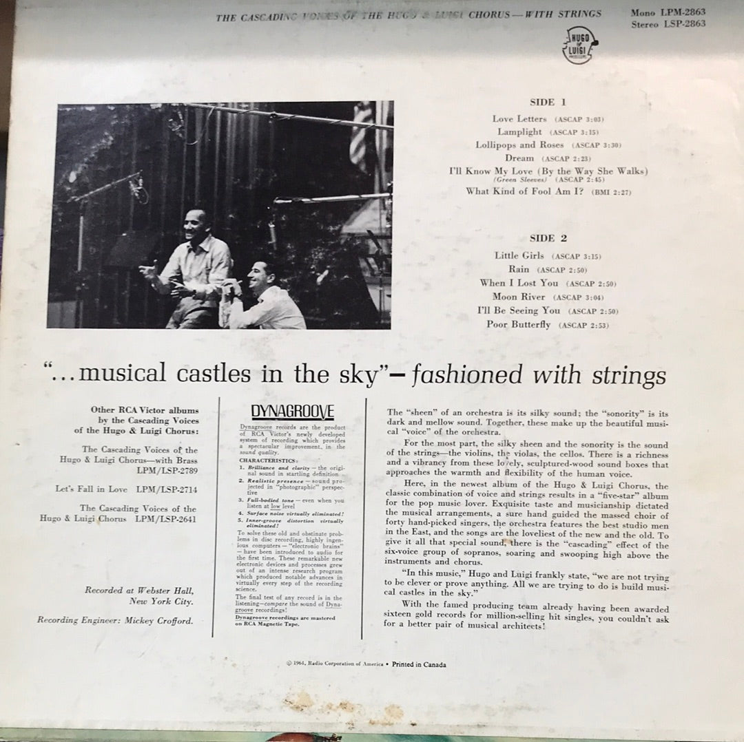 - The Cascading Voices of the Hugo & Luigi Chorus with Strings - Vinyl Record -