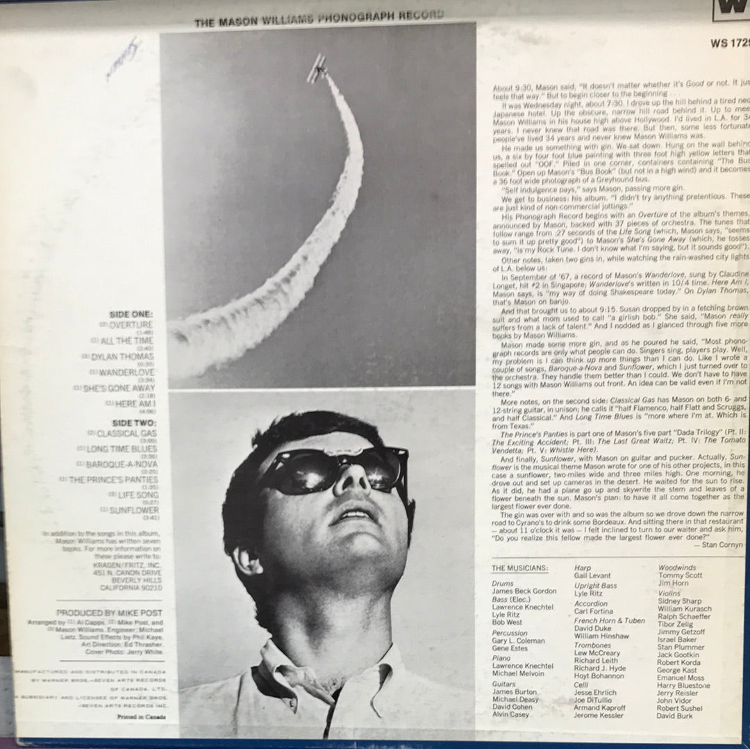 - The Mason Williams Phonograph Record - Vinyl Record -