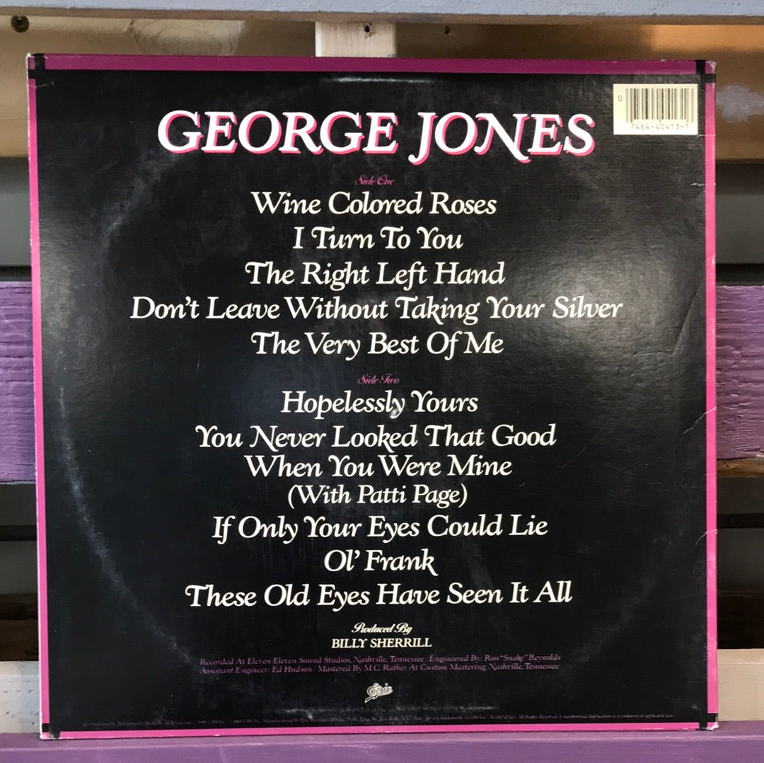 - George Jones - Wine Colored Roses - Vinyl Record -