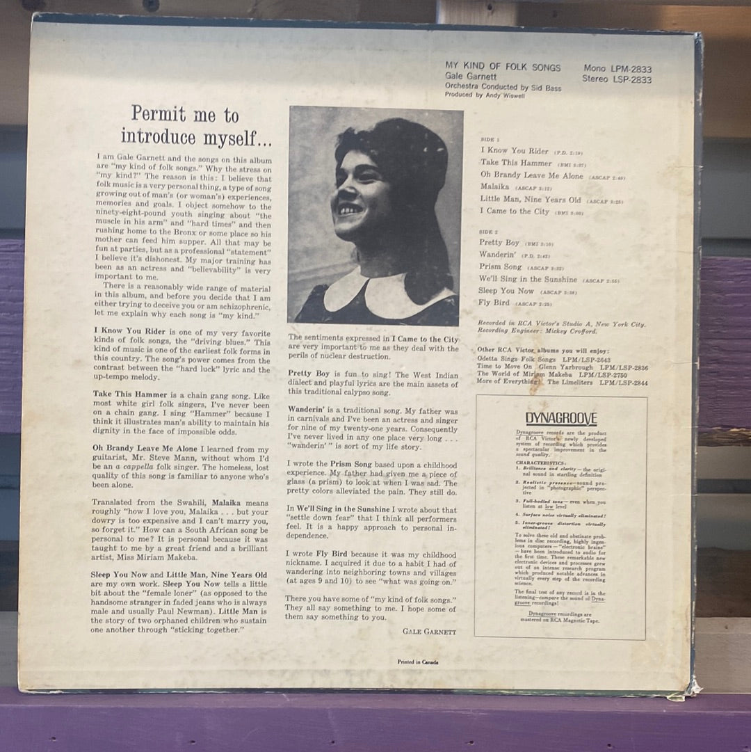 Gale Garnett - My Kind Of folk Songs