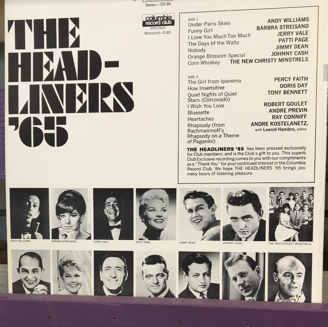 - The Headliners ‘65 - Vinyl Record -