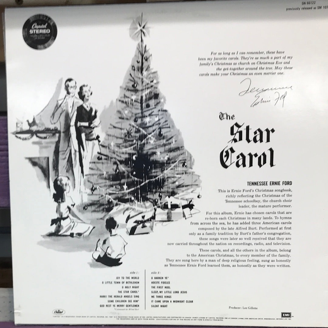 - The Tennessee Ernie Ford - The Star Carol - Vinyl Record -