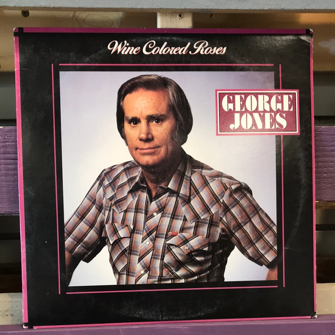 - George Jones - Wine Colored Roses - Vinyl Record -