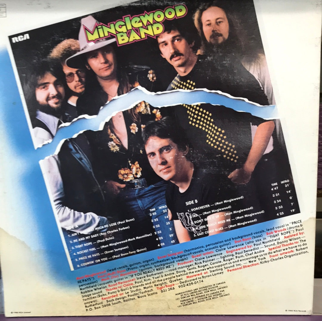 - Minglewood Band - Movin’ - Vinyl Record -