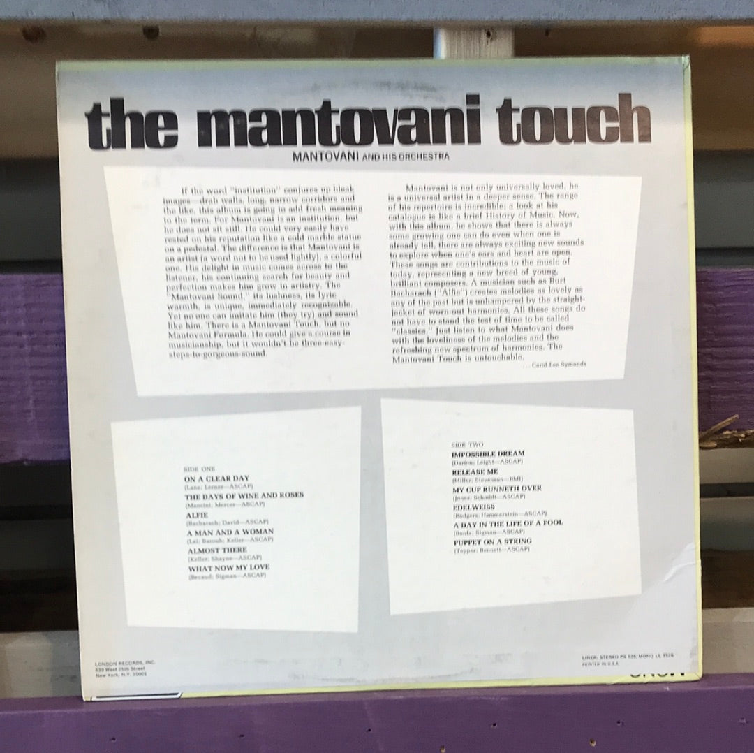 - Mantovani And His Orchestra - The Mantovavi Touch - Vinyl Record -