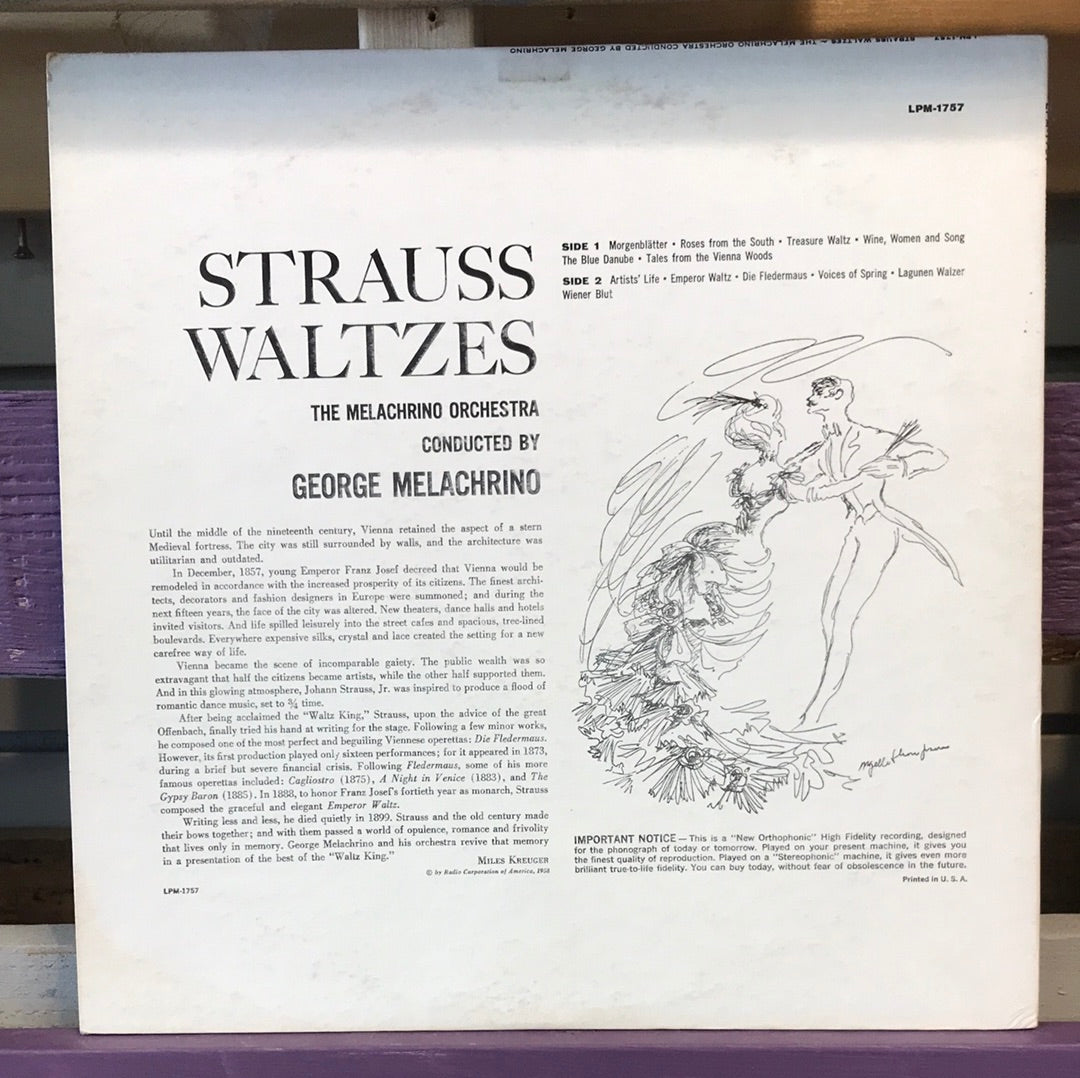 - The Melachrino Orchestra - Strauss Waltzes - Vinyl Record -